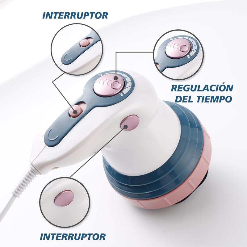 Masajeador corporal relajado, masajeador corporal infrarrojo de bajo ruido, para quema de grasa, masaje lumbar y de piernas