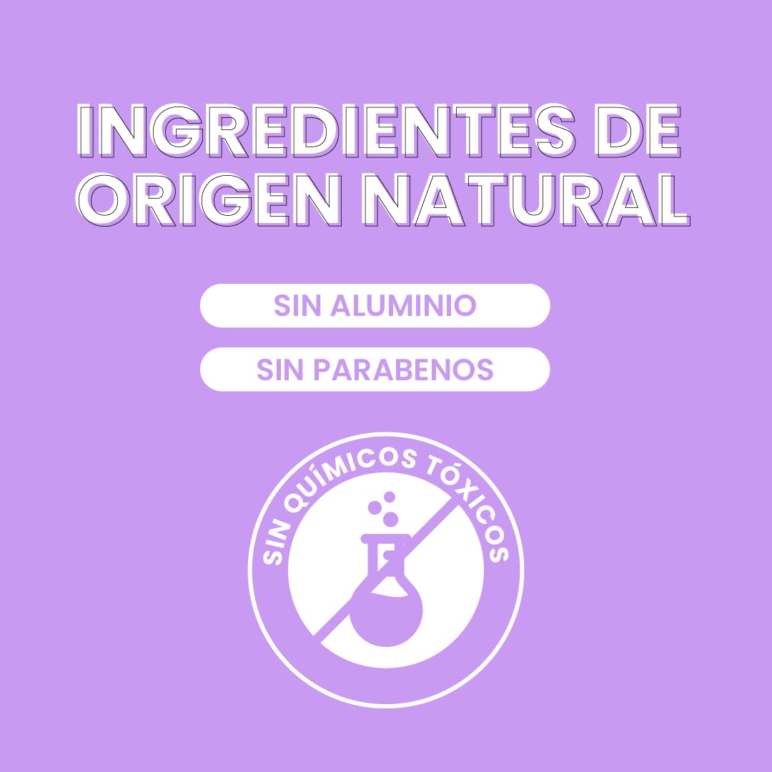 NaturalDry - Desodorante Natural Mujer - Sin Aluminio - Sin Parabenos - No obstruye los poros - Elimina el mal olor - NO HUELES - en barra (3 unidades)