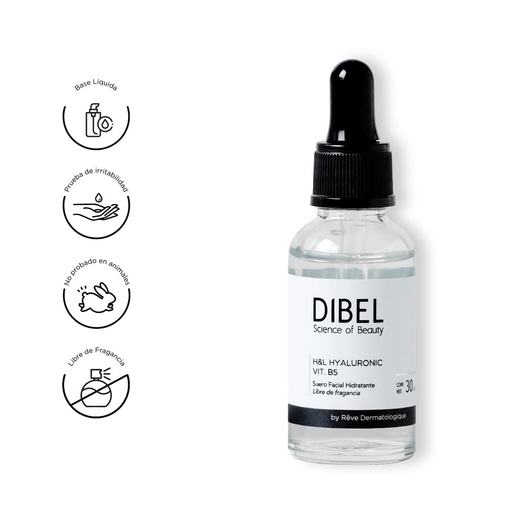 Reve Dermatologique | Dibel H&L Hyaluronic Vt. B5 – Suero Facial Hidratante - Ácido Hialurónico – Hidrata Profundamente – 30 ml