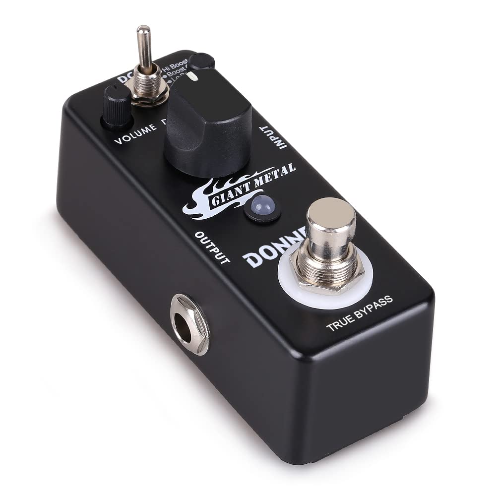 Donner - Pedal gigante de distorsión de metal, distorsión para guitarra eléctrica, pedaleras, 3 modos de derivación real