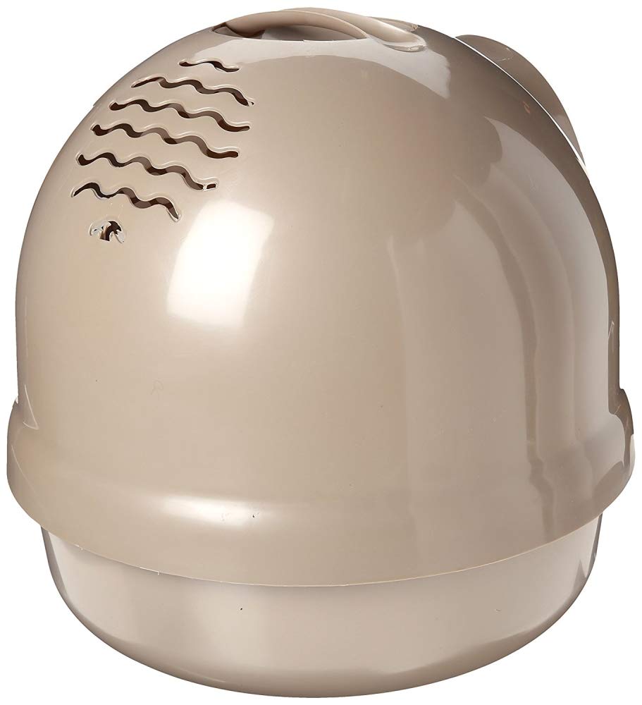 Booda Petmate Dome Litter Box, Metallic Pearl White, 17.5'' Diameter x 18''H (Pearl - Color)