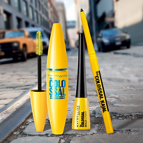 Maybelline Mascara para Pestanas a Prueba de Agua,The Colossal Big Shot, Very Black, 9.5 ml