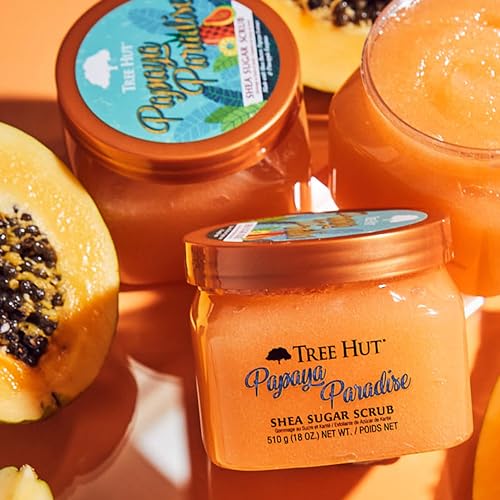 Exfoliante de Azúcar treehut Papaya Paradise Shea