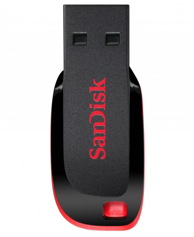 Kit de 5 Memorias USB SanDisk Cruzer Blade CZ50 Negro Rojo USB-A 16GB 2.0 PSA Computo Y Papeleria