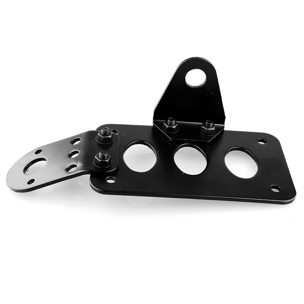 Soporte de Placa de Matrícula Tbest Hayabusa Negro Montaje Lateral para Motocicleta