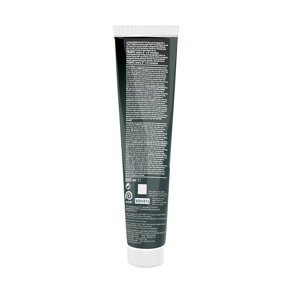 Veet Men Crema Depilatoria para Piel Normal Envase 200 ml