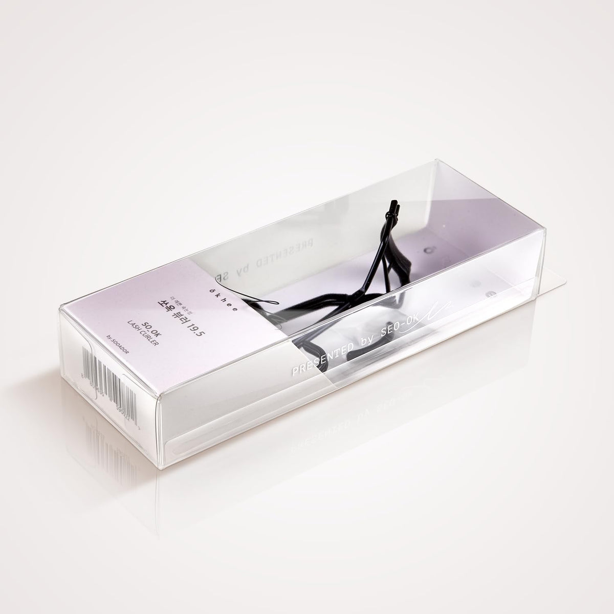 SOO ADOR okhee SO-OK Rizador de pestañas 19.5 - Rizador de pestañas sin pellizcos con curva suave de 19.5 para un rizado preciso y sin dolor, herramienta profesional de pestañas diseñada por el mejor