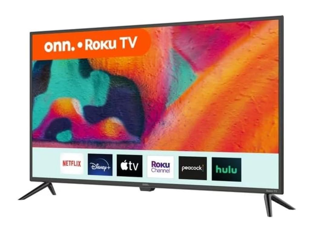 ONN Television Smart TV 43 Pulgadas Class FHD (1080p) LED TV HDR10 WiFi Funciona con Apple Home, Alexa y Asistente de Google 100133209
