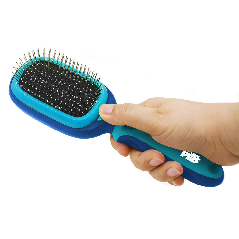 Fancy Pets Cepillo Multifuncional 5 en 1 para Perro Color Azul