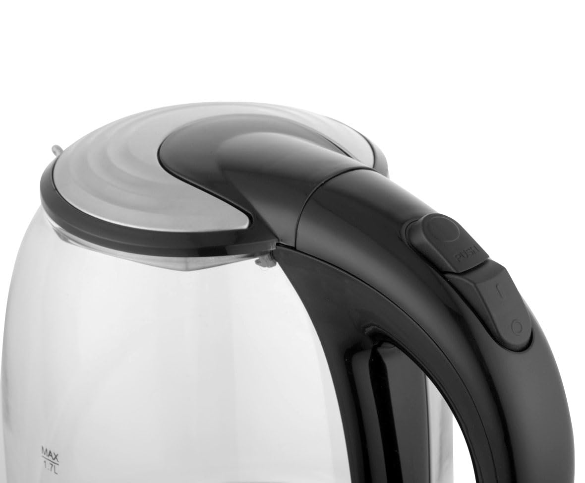 Koblenz Tetera Eléctrica, Hervidor de Agua Eléctrico de 1500 Watts y 1.7 Litros, Filtro Lavable, Base Giratoria de 360°, Luz LED y Apagado Automático, Hierve Agua, Infusiones, Té y Café (TEKM-1500 IN)
