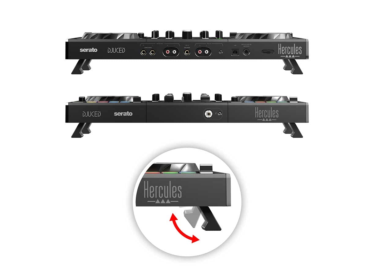 Hercules DJControl Inpulse 500: Controlador USB DJ de 2 pisos para Serato DJ y DJUCED (incluido)