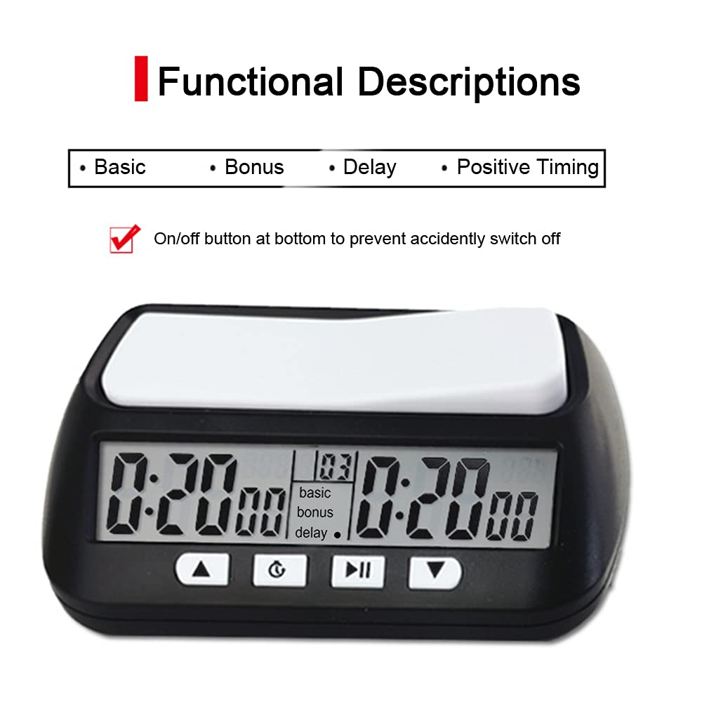 Reloj Ajedrez Digital Xixian Multiusos 3 en 1 Portátil