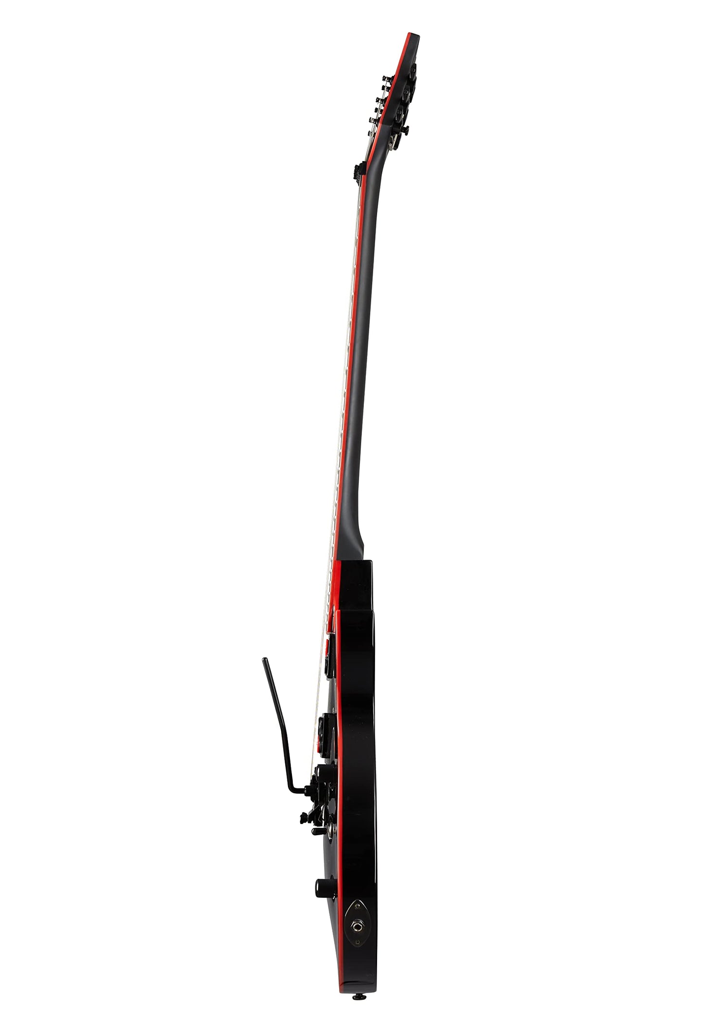 Kramer Assault 220 Floyd Rose, negro con encuadernación roja