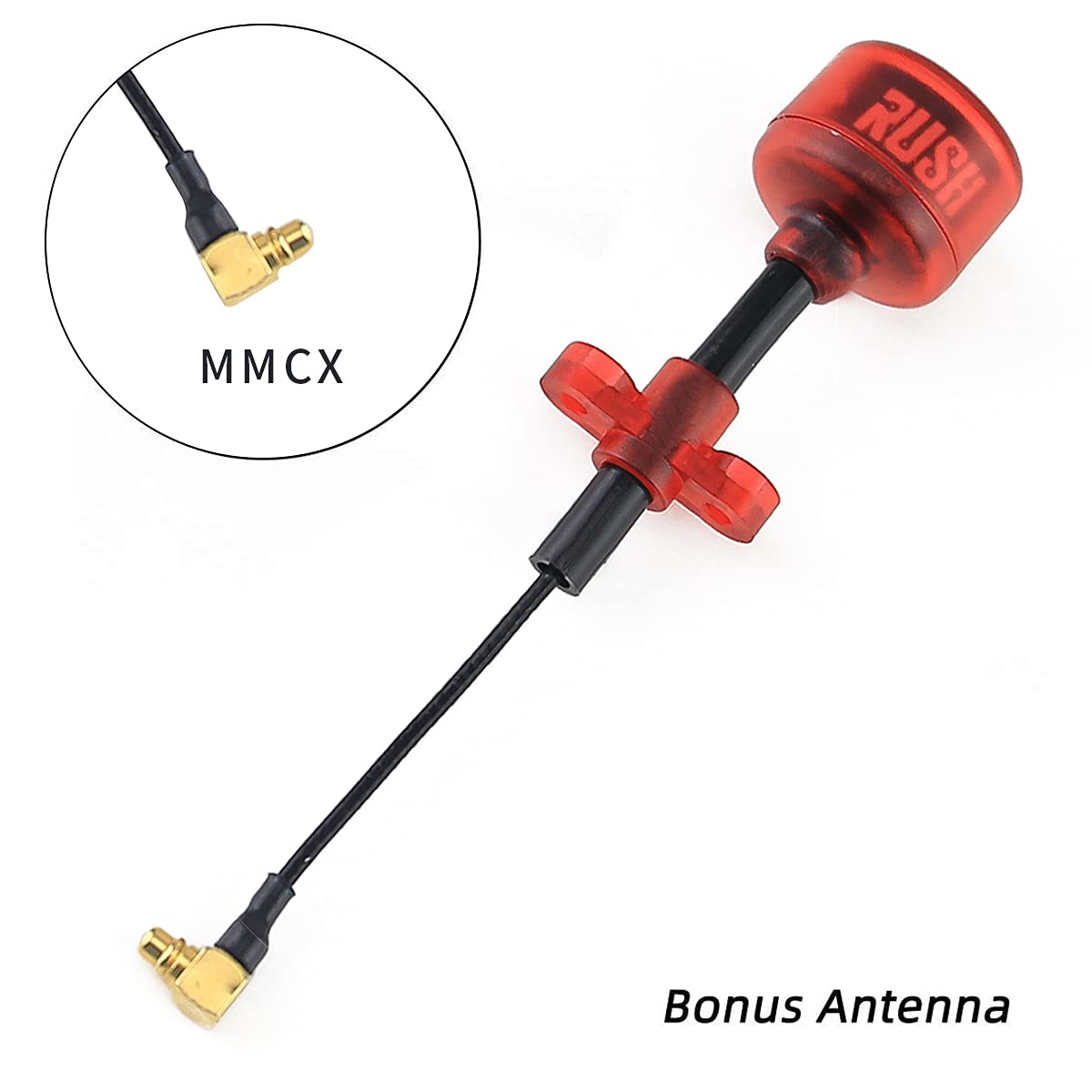 Transmisor de Vídeo SoloGood Rush Tank 5.8GHz 48CH Mini PIT para Drone de Carreras FPV con Antena Rush Cherry RHCP