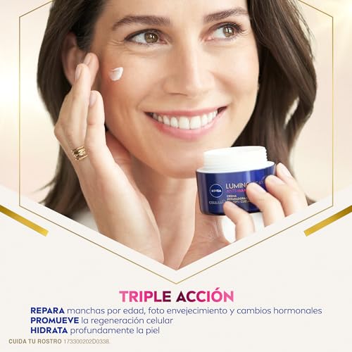 NIVEA Luminous 630 Crema Reparadora Noche | Antienvejecimiento y Luminosidad