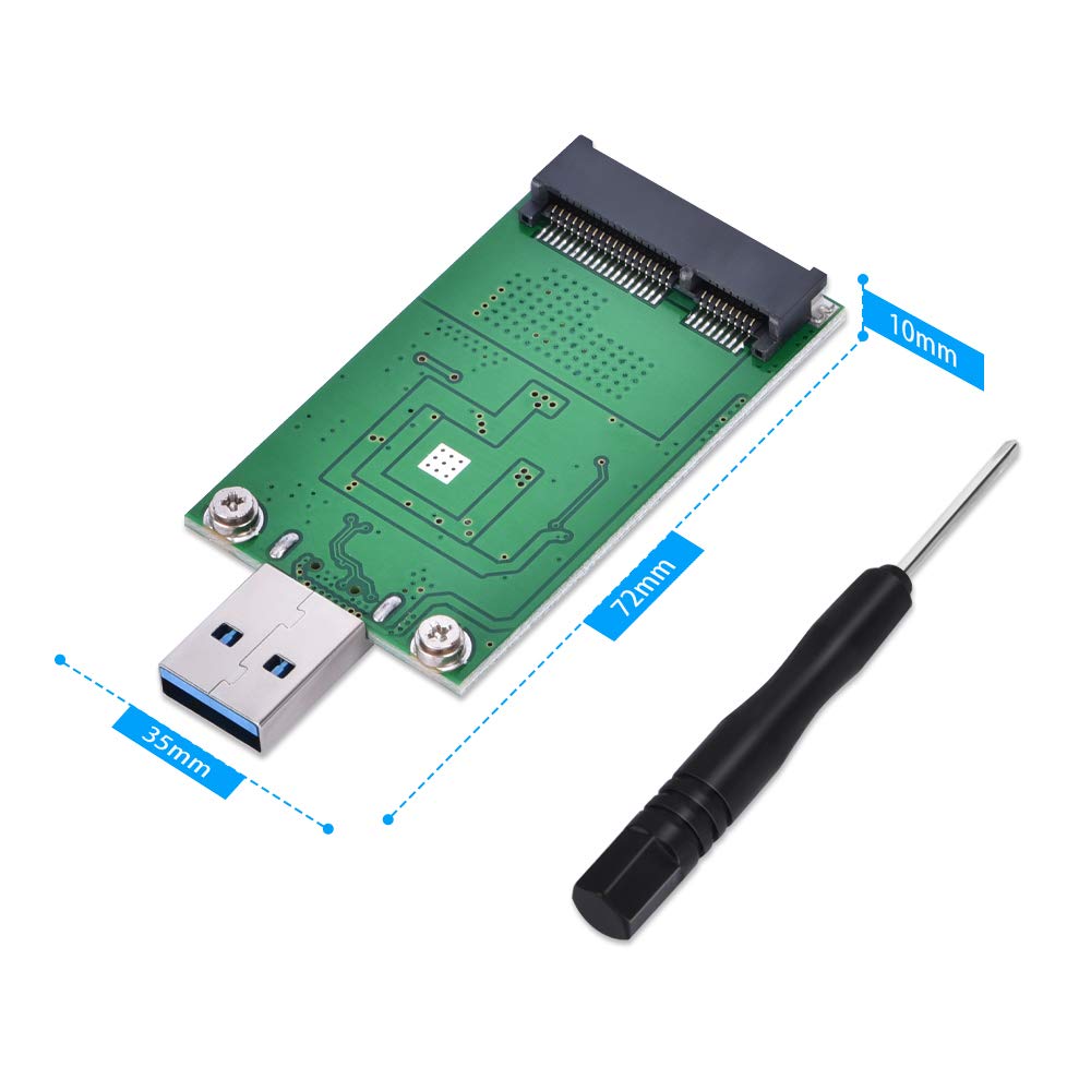 Adaptador mSATA a USB 3.0 ELUTENG Mini Convertidor SATA Disco Duro Externo Portátil