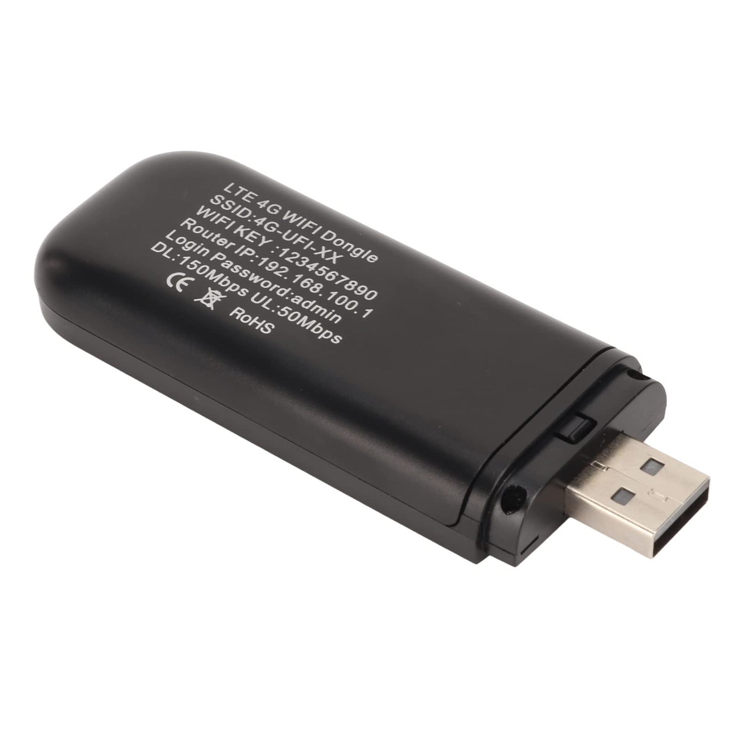 Dongle de Módem WiFi USB 4G LTE, Enrutador de Punto de Acceso Portátil de Viaje, con Ranura para Tarjeta SIM, 10 Usuarios Compartidos, Plug and Play, para Teléfono PC Tableta TV