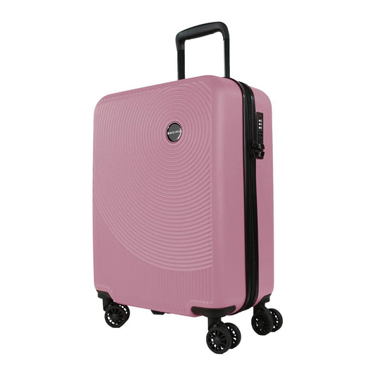 Maleta Rigida Bagiau Rosa de Viaje Carry On 20 Pulgadas con 8 Ruedas y Candado Integrado