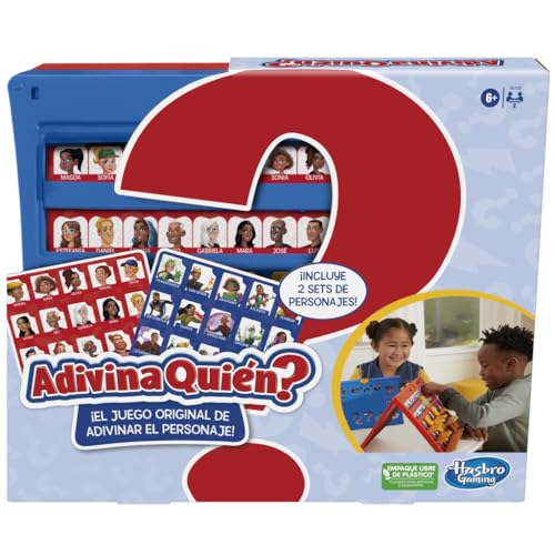 Hasbro Gaming Adivina Quién? - El Juego Original de adivinar el Personaje - Juego de Mesa para niños - Fácil de Montar, para 2 Jugadores, + 6 años