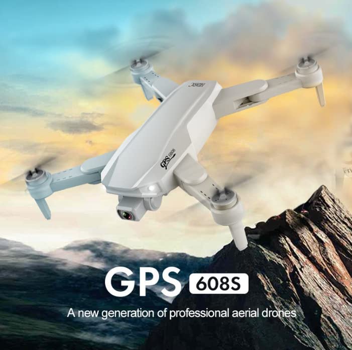 Drone Recreativo Nueva Generación Dron Doble Cámara para Selfie Transmisión en Vivo Hasta 7 min de Vuelo Compatible con iOS y Android