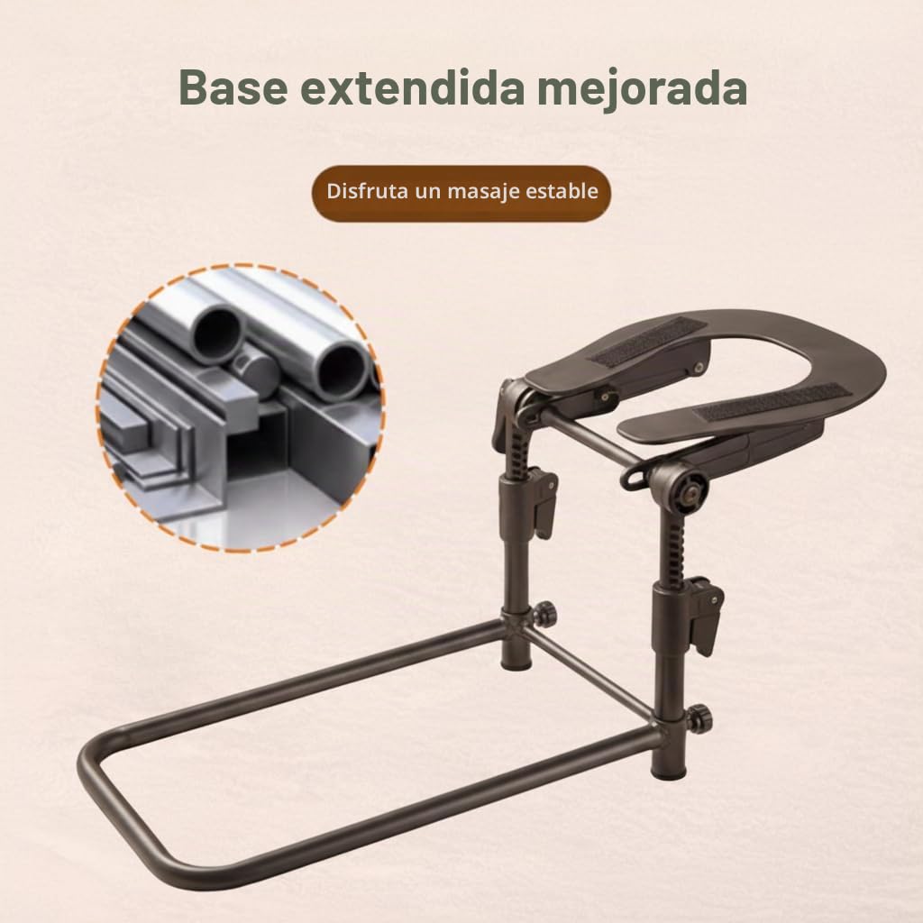 Reposacabezas de Masaje MAOSEMSI Gris Ajustable con Funda Lavable y Espuma Viscoelástica