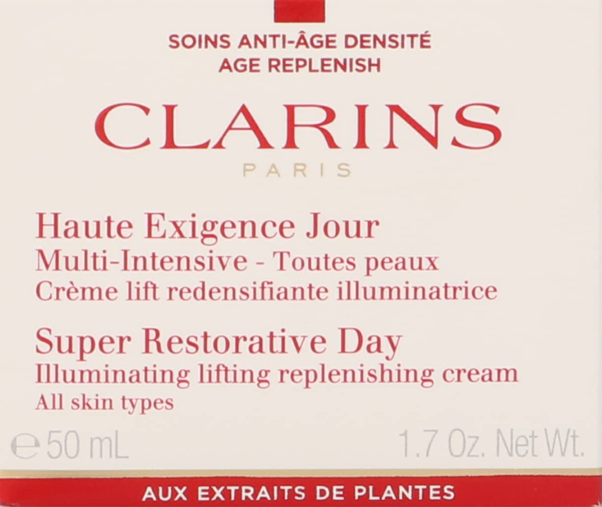 Super Restorative Day Cream by Clarins for Unisex - 1.7 oz Day Cream