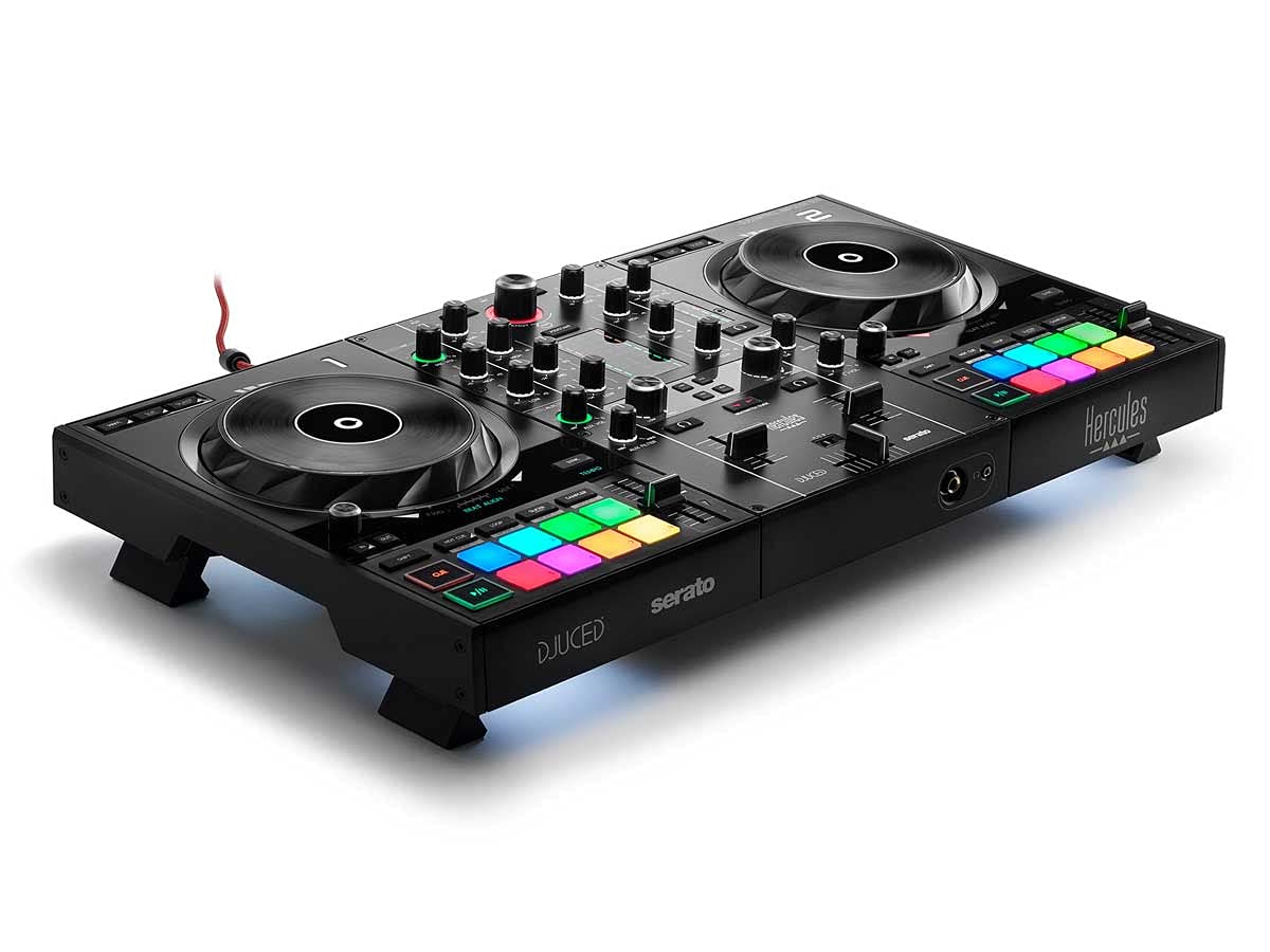 Hercules DJControl Inpulse 500: Controlador USB DJ de 2 pisos para Serato DJ y DJUCED (incluido)