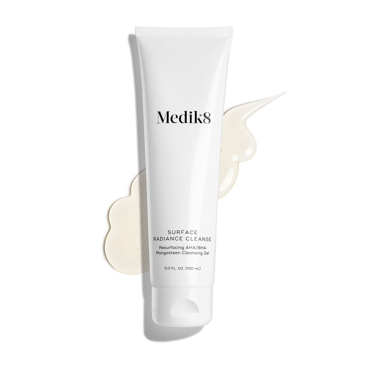 Medik8 Surface Radiance Cleanse - AHA and BHA Daily Cleanser with Glycerin Inclusion - Exfoliating, Gentle Foaming Gel for a Bright, Healthy Complexion - Hydrating, Anti-Aging Skin Repair - 5.0 oz