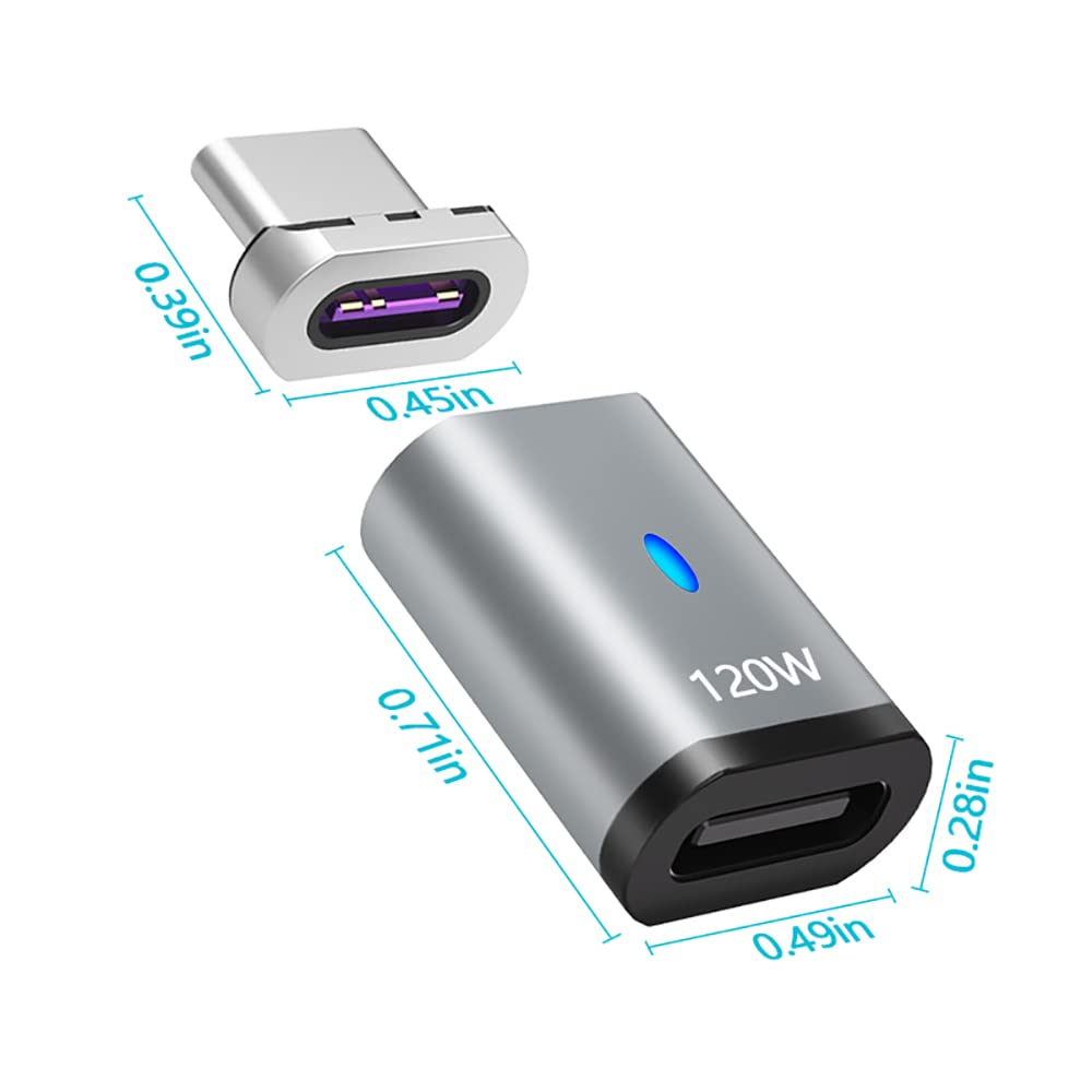 Adaptador Magnético USB C SHEEAST 120W Compatible con MacBook y iPad Pro