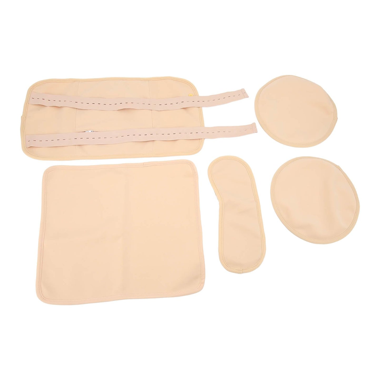 Kit de Paquete de Aceite de Ricino, Previene Fugas Tamaño Reutilizable Ajuste Correa Elástica de Envoltura de Aceite de Ricino para el Cuello (Caqui)