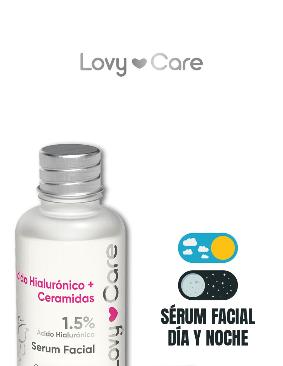 Lovy Care Ácido Hialurónico + Ceramidas Serum Facial pH 5.5 1.5 Ácido Hialurónico
