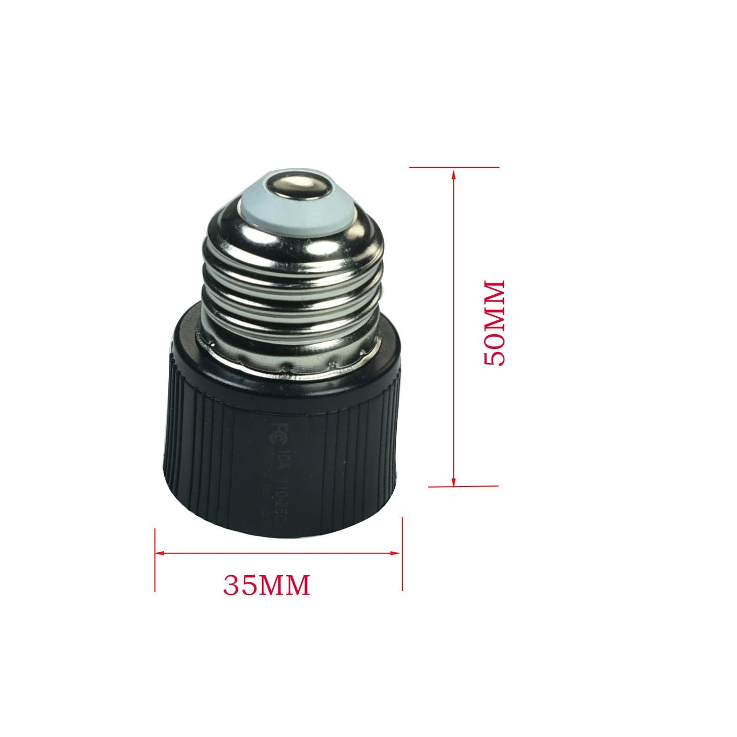 Adaptador de Enchufe de Foco YCSSSD Negro Convertidor de 3 Puntas para Porche y Patio