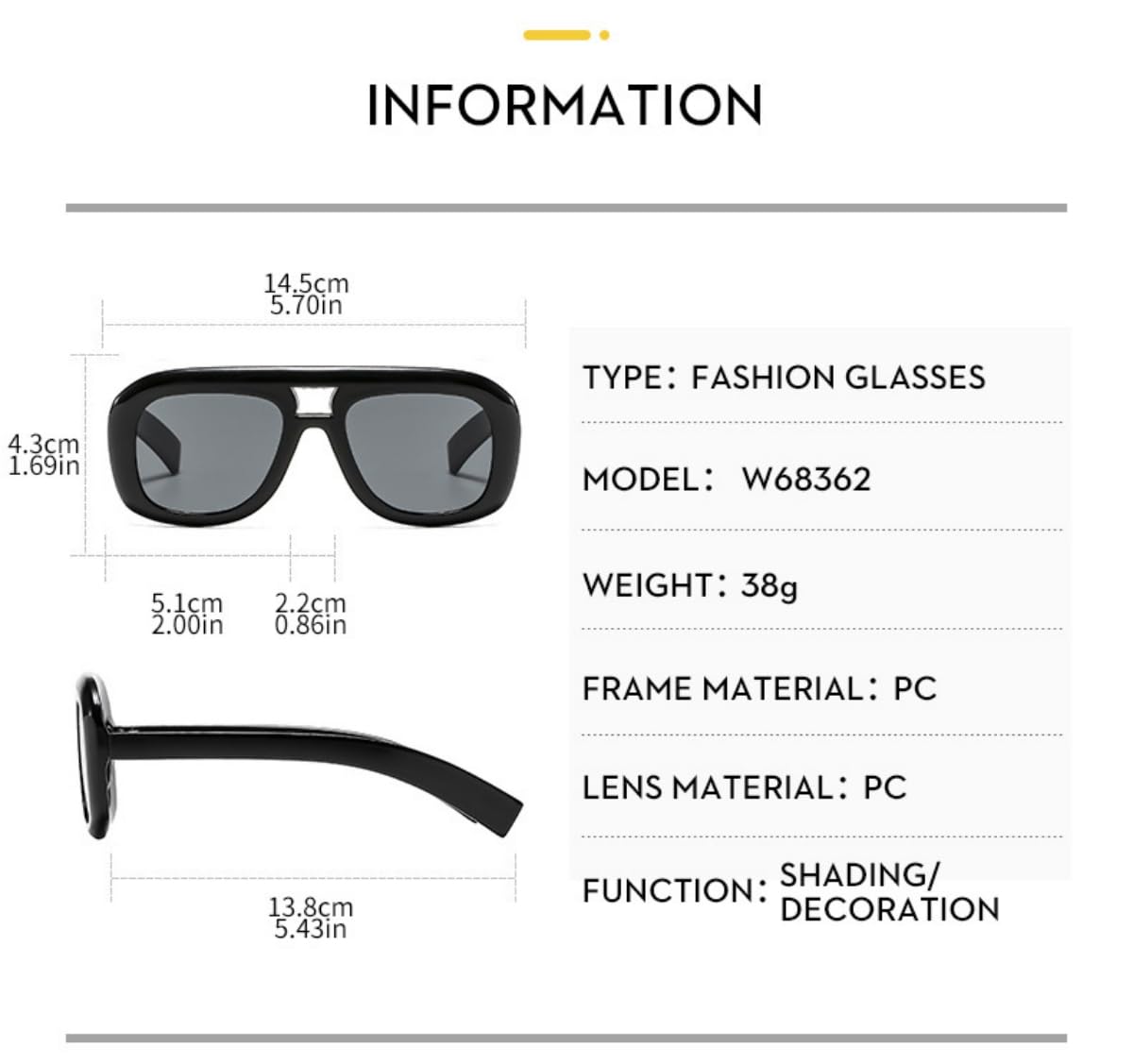 ISIUINN Gafas de sol de aviador cuadradas de moda para hombre y mujer, montura plana estilo años 70, gafas de sol cuadradas extragrandes de estilo vintage (rojo).