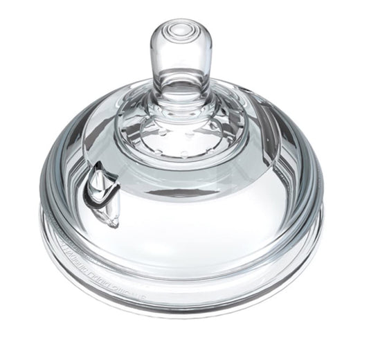 Tetinas de Biberón Flujo Medio 3m+ Paquete Doble para Cuello Ancho