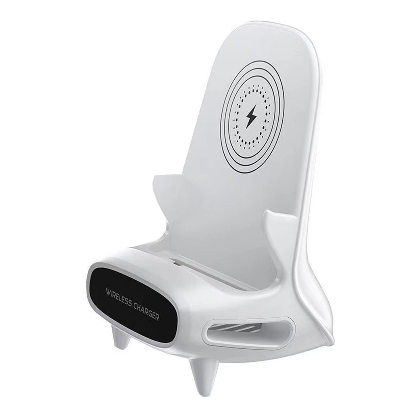 Airshi Soporte de Cargador Inalámbrico, Soporte de Carga Inalámbrico de Estilo de Silla de Detección Sensible para Oficina (Magnético)