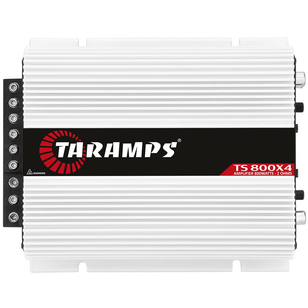 Amplificador de Sonido Taramps TS 800x4 4 Canales 2 Ohmios 800 W RMS para Auto