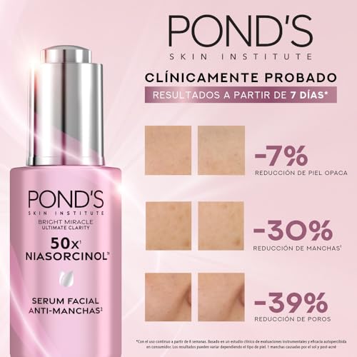 POND'S Sérum Facial 50x Bright Miracle con Niasorcinol Anti-manchas, 30gr