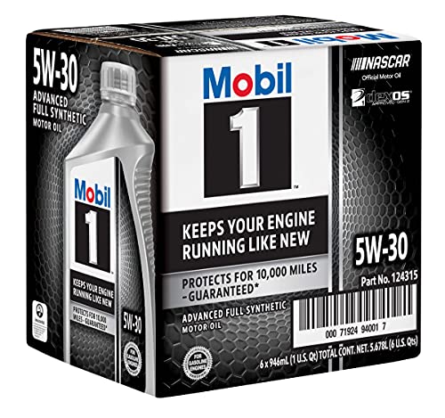 Aceite Sintético para Motor Mobil 1 5W-30 1 Quart Pack de 6