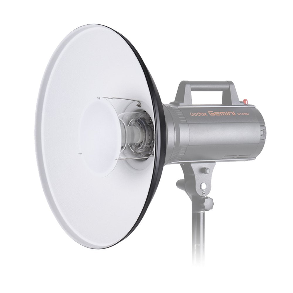 Andoer Bowens - Difusor Reflector para Platos de Belleza de 16 Pulgadas + Rejilla de Panal + Tela Suave Interior Blanco para Estudio fotográfico Bowens luz estroboscópica Speedlite