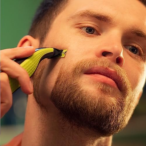 Philips OneBlade incluye nuevo peine ajustable 5 en 1, Recortadora, Perfiladora y Afeitadora eléctrica para hombre, QP2724/20.