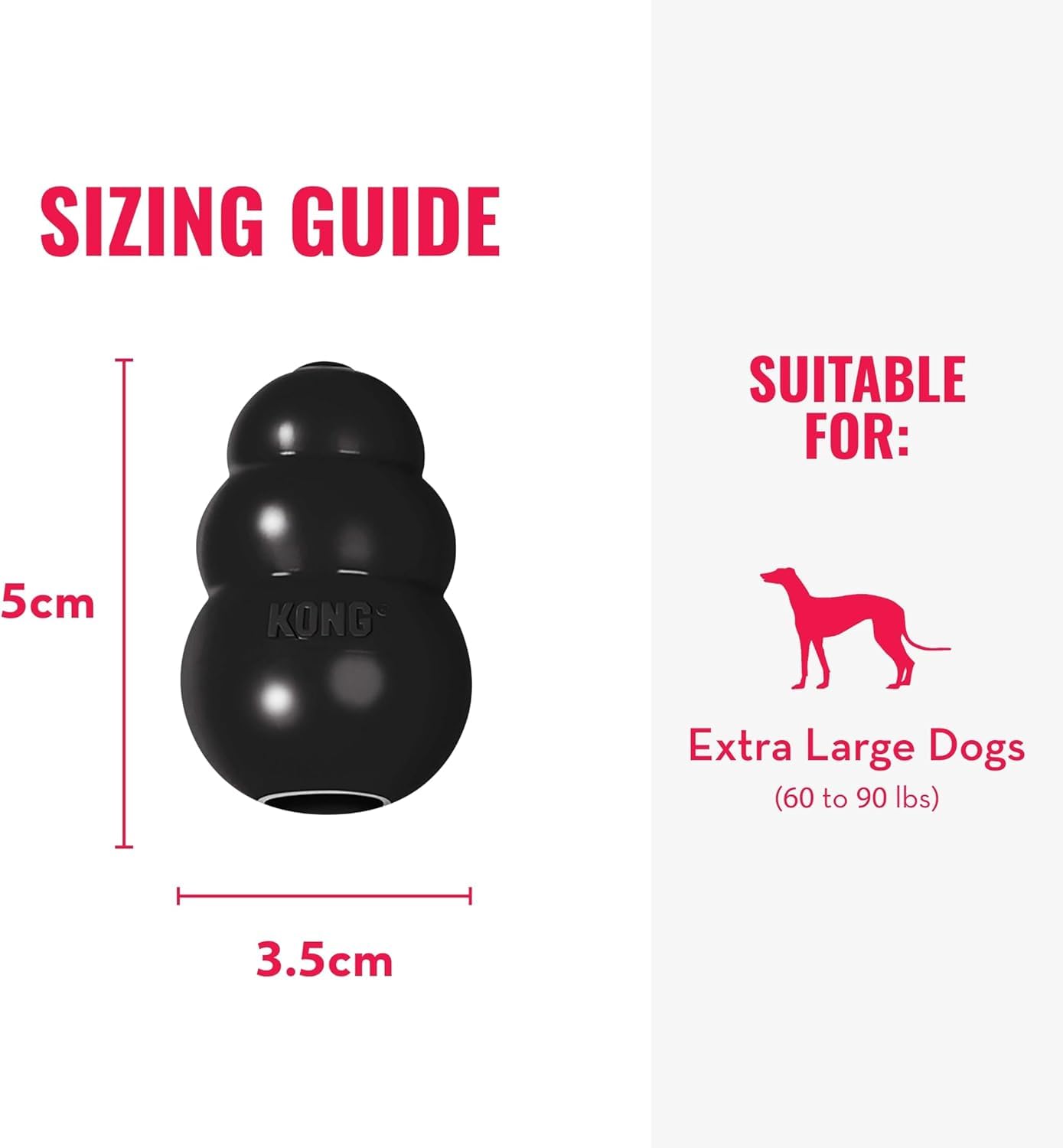 Kong juguete extreme negro extra grande