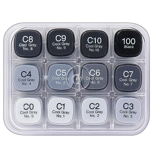 Copic Classic 12 Color Set CG Cool Gray
