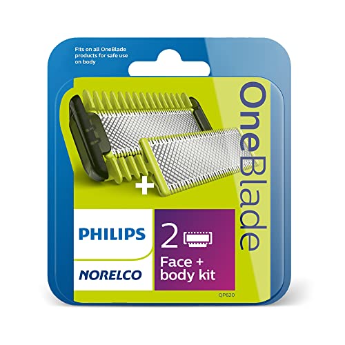 Philips Norelco Oneblade - Cuchilla de repuesto, Kit para rostro y cuerpo, Multicolor