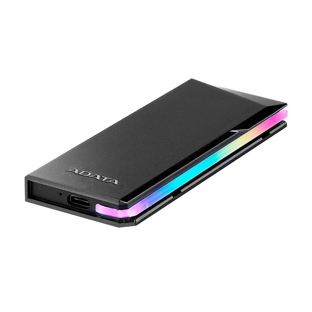 Adaptador de Caja Externa Portátil ADATA Aluminio USB 3 Gen 2 Type-C SSD con Diseño sin Herramientas