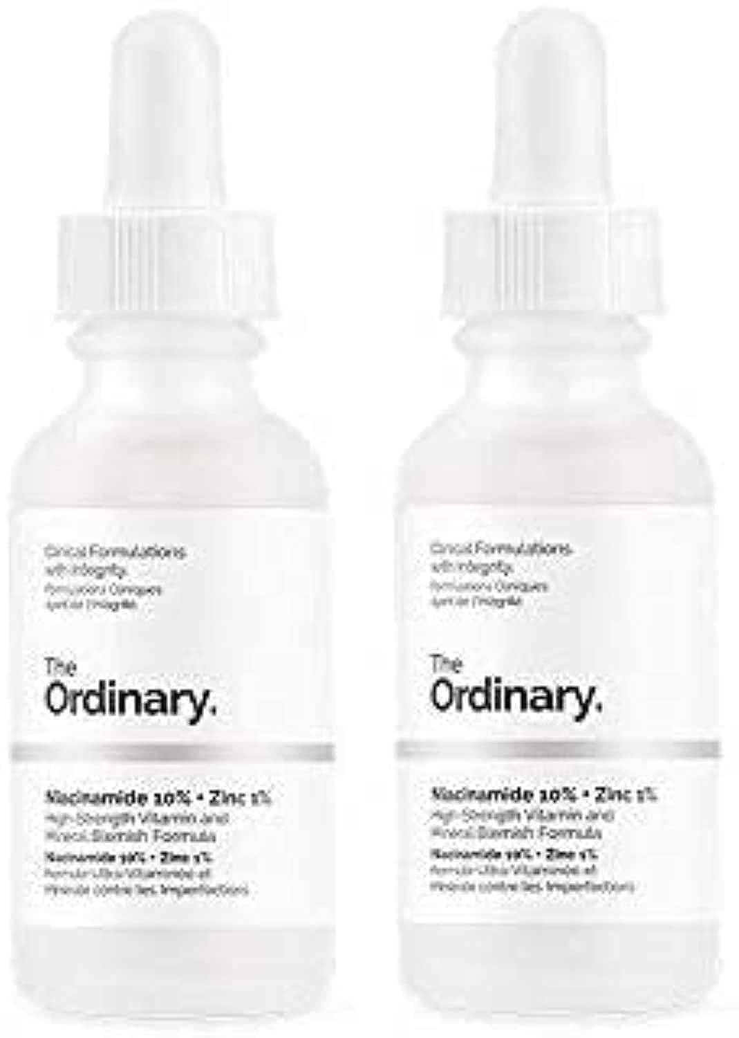 The Ordinary Niacinamida 10% + Zinc 1% 30ml, Paquete de 2