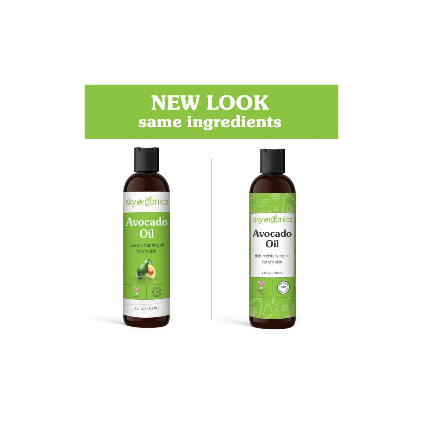 Avocado Oil by Sky Organics - 100% Pure, Natural & Cold-Pressed Avocado Oil - Ideal for Massage, Cooking and Aromatherapy- Rich in Vitamin E and Oleic Acid - 8oz