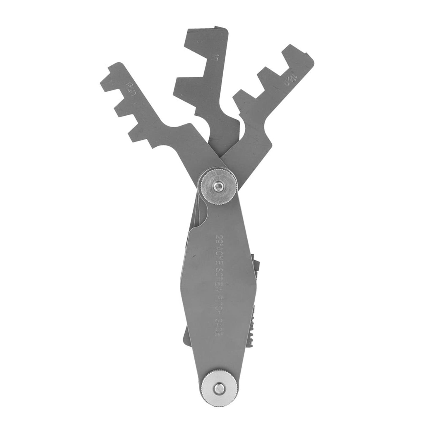 Calibrador de Rosca T Calibre de Paso de Rosca de Acero Inoxidable Herramienta de Medición de Paso de Tornillo Conjunto de Calibradores de Rosca Para Medir El Paso de Rosca de Rosca (Calibre de Rosca En T de 29 Grados)