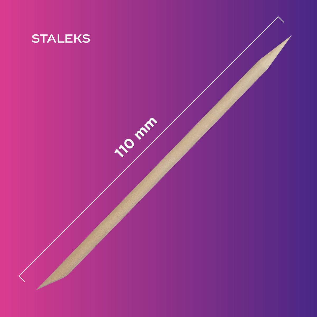 Staleks Palitos De Madera De Naranja Pro Expert (100 Unidades) – 150 Mm, Madera Natural, Herramientas De Manicura Y Decoración De Uñas Para Uso Profesional Y Doméstico
