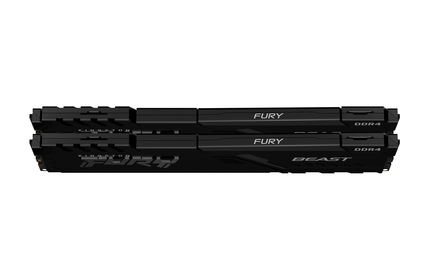 Kingston Fury Beast DDR4, Memoria Gamer Para PC, Capacidad: 16GB Kit (2x8GB), Frecuencia: 3200Mhz, Latencia: CL 16, Factor de Forma: DIMM 288-Pin, Color: Negro, Numero de Parte: KF432C16BBK2/16
