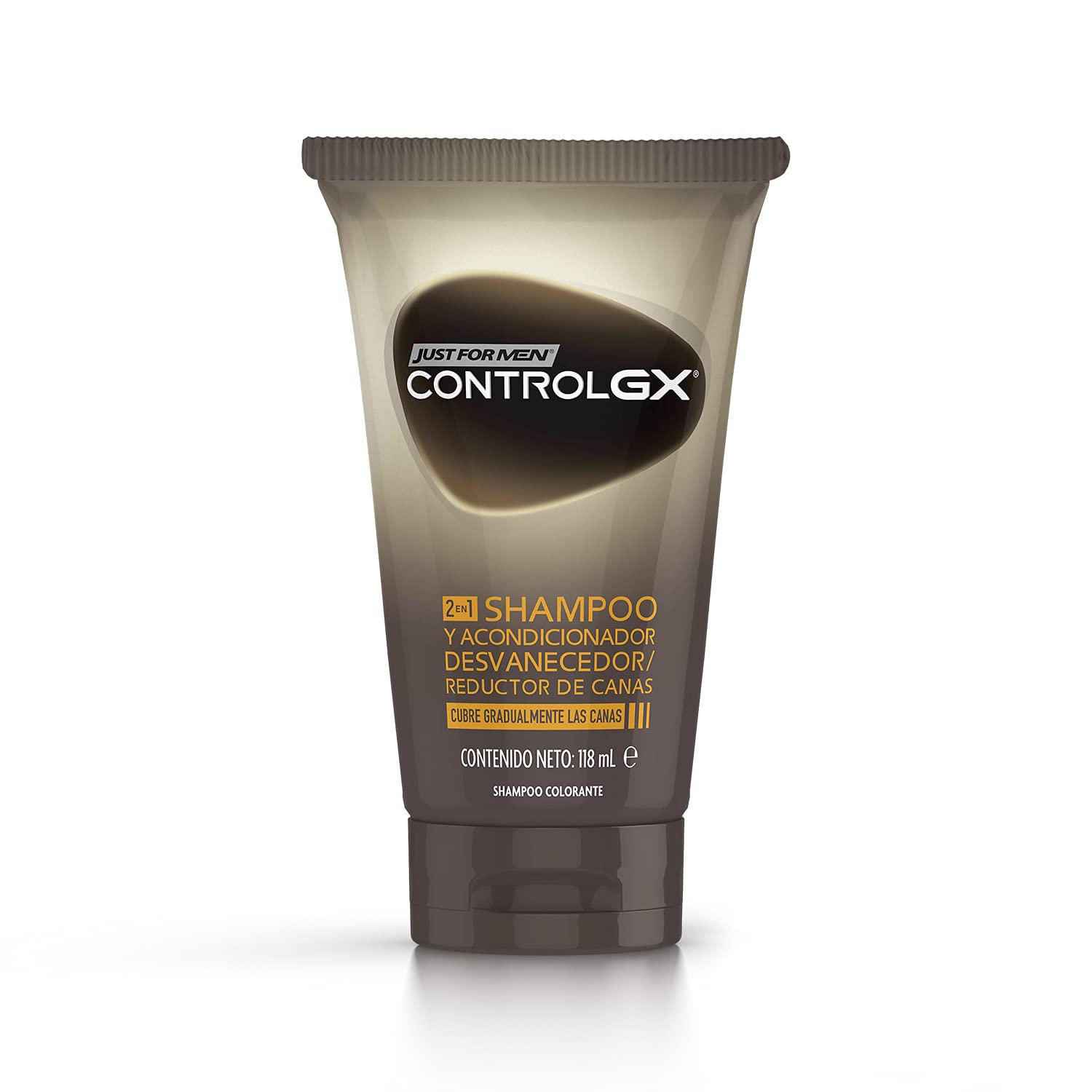 JUST FOR MEN Control GX Shampoo Desvanecedor Canas 118ml | Color Natural, Suave